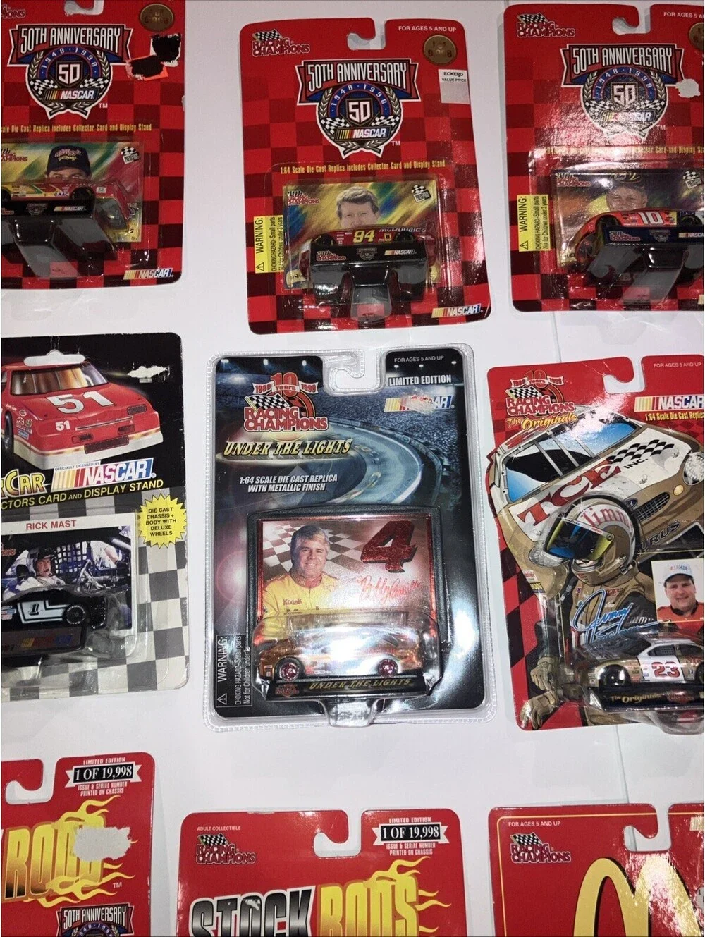Lot of 14 VINTAGE MIX Racing Champions 